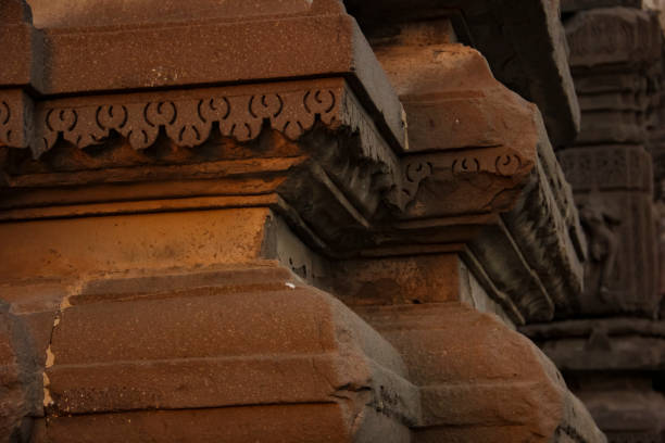 istock Old temple building designing pillar and wall 1188867452