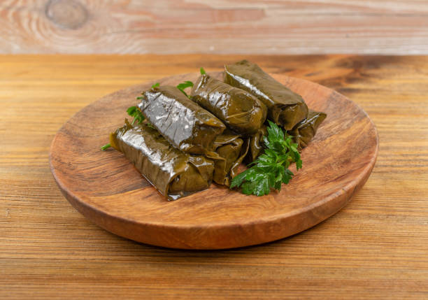 istock Traditional Turkish Dolma, Sarma or Dolmades Closeup 1188869164