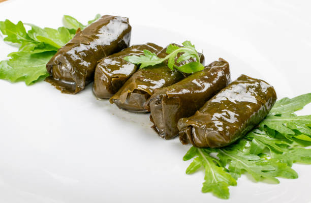istock Traditional Turkish Dolma, Sarma or Dolmades Closeup 1188869167