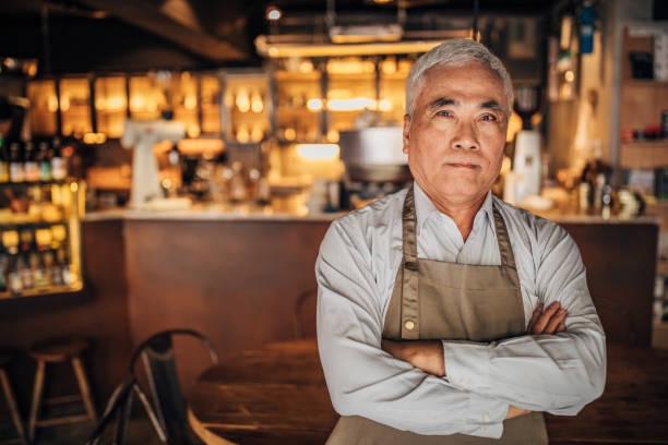 istock Senior man cafe owner 1188869384