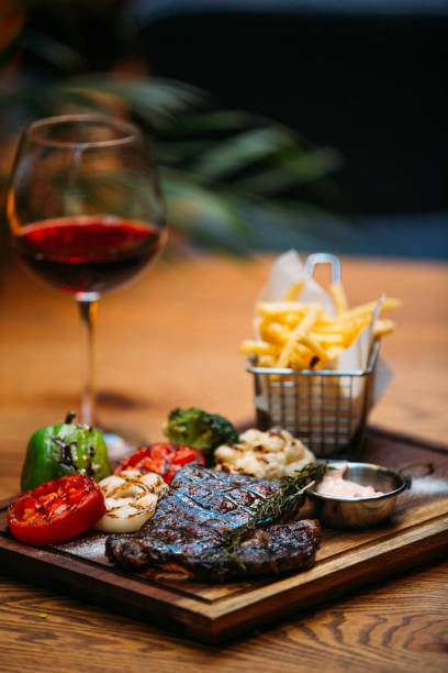 istock Porterhouse Steak and wine 1188873093