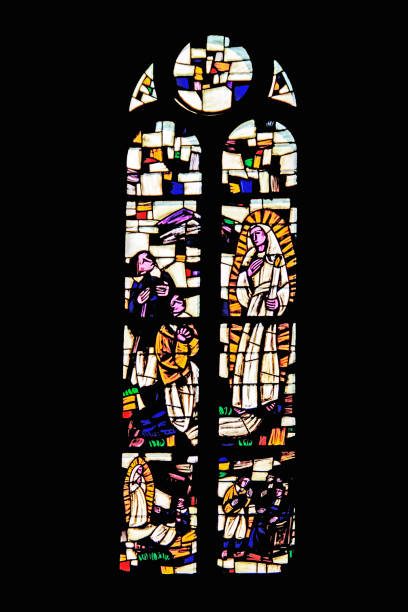 istock Sainte-Anne St. Anne's Basilica window. Morbihan. 