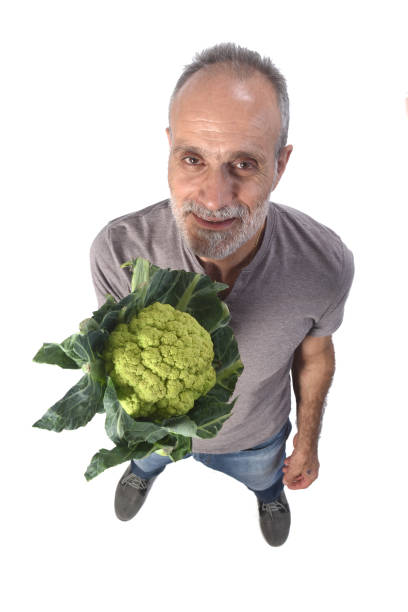 istock man with food on white background 1188879334