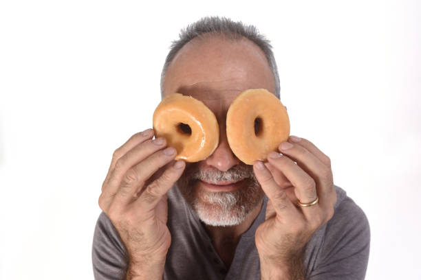 istock man with food on white background 1188879442