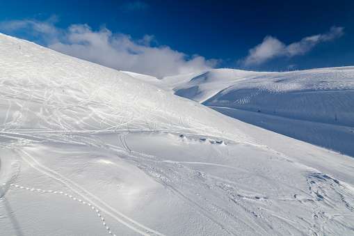 slope of the ski resort