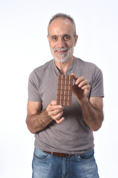 istock man with food on white background 1188879706