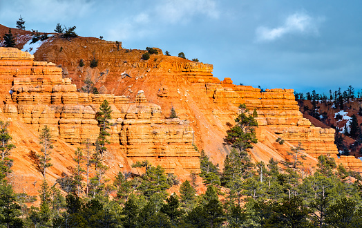 Rock formations at Red Canyon within Dixie National Forest in Utah, the United States