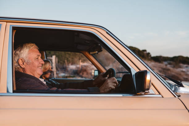 istock Smiling senior couple going for a drive together 1188882091