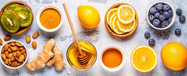 istock Healthy products for Immunity boosting and cold remedies 1188884907