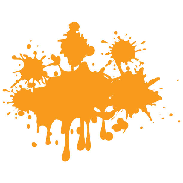 Orangecolor Vector Image Stock Illustration - Download Image Now - Paint,  Splashing, Orange Color - iStock