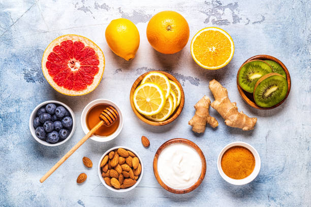 istock Healthy products for Immunity boosting and cold remedies 1188885099