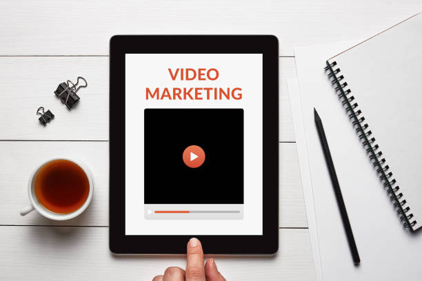 istock Video marketing concept on tablet screen 1188885154
