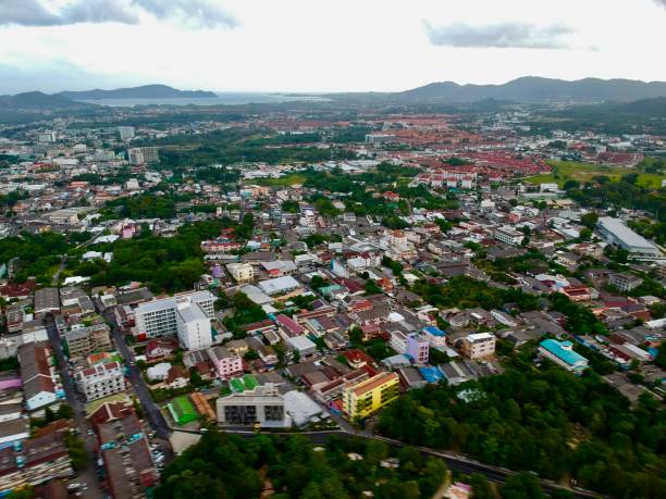 istock Phuket Town Thailand from above Khao Rang Hill by drone 1188889302