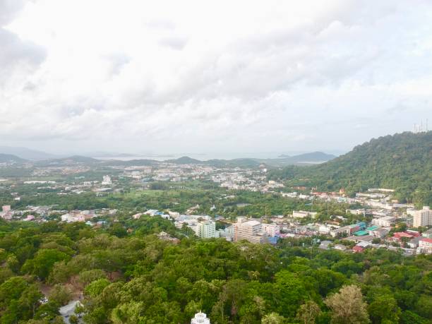 istock Phuket Town Thailand from above Khao Rang Hill by drone 1188889638