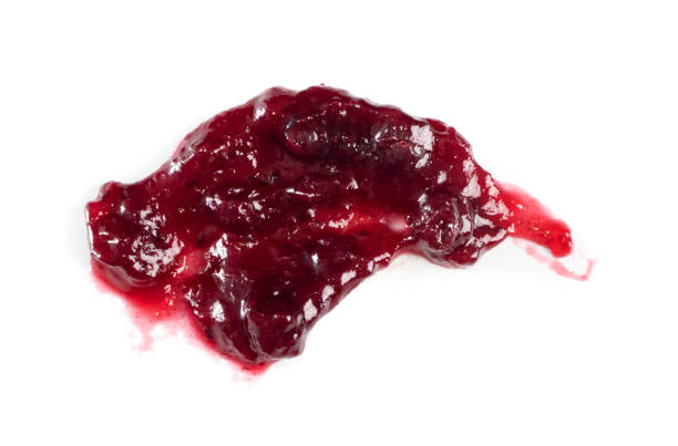 istock Dark Red Berry Jam Round Blot Frame or Spot Isolated 1188890902