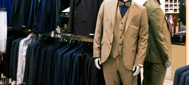 istock Men's clothing store, business suits 1188897334