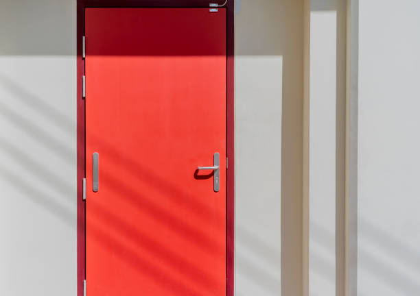 istock Stainless steel door handle and background photo 1188897429