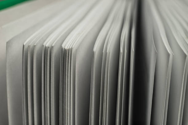 istock Close up beautiful white pages book background texture. Macro Photography view. 1188903195