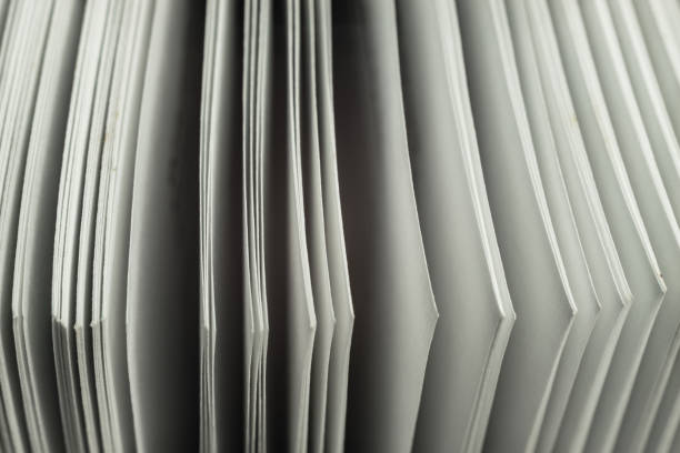 istock Close up beautiful white pages book background texture. Macro Photography view. 1188903335