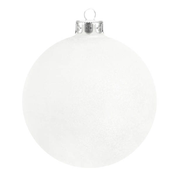 istock White christmas ball isolated on white background 1188904217