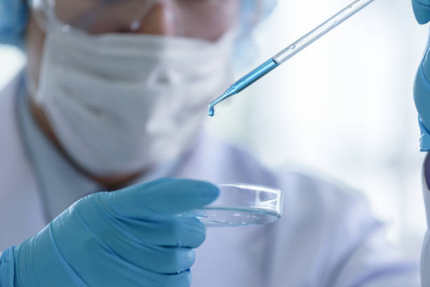 istock Asian senior scientist male researching and learning in a laboratory. 1188905015