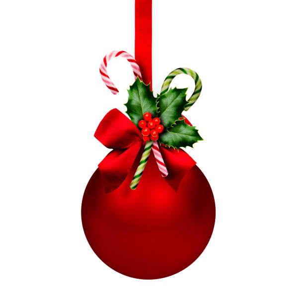 istock Brightly shining christmas bauble isolated on white background 1188905643