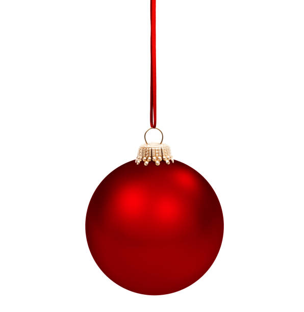 istock Brightly shining christmas bauble isolated on white background 1188905653