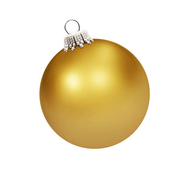 istock Brightly shining christmas bauble isolated on white background 1188905700