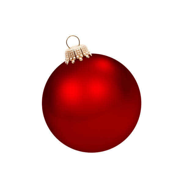 istock Brightly shining christmas bauble isolated on white background 1188905760