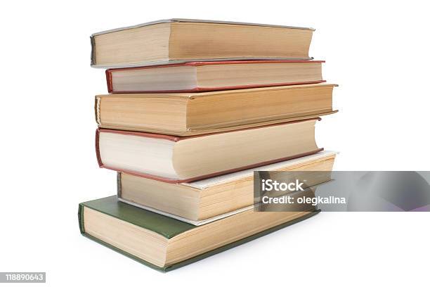 Libros Foto de stock y más banco de imágenes de Aprender - Aprender, Blanco - Color, Color - Tipo de imagen