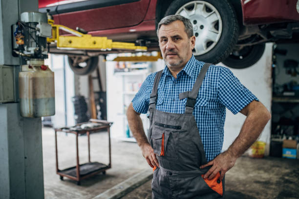 istock Portrait of an older mechanic in a workshop 1188906519