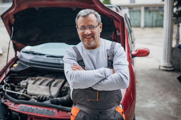 istock Portrait of an older mechanic in a workshop 1188906604