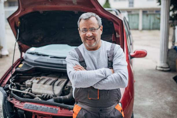 istock Portrait of an older mechanic in a workshop 1188906616