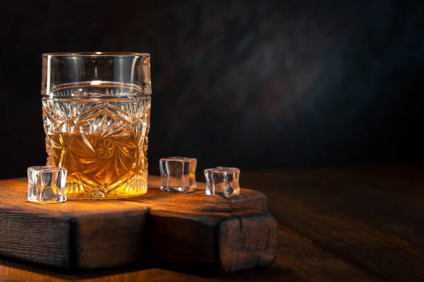 istock Whiskey in glass with ice 1188907547
