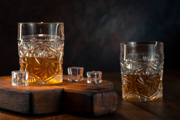 istock Whiskey in glass with ice 1188908230