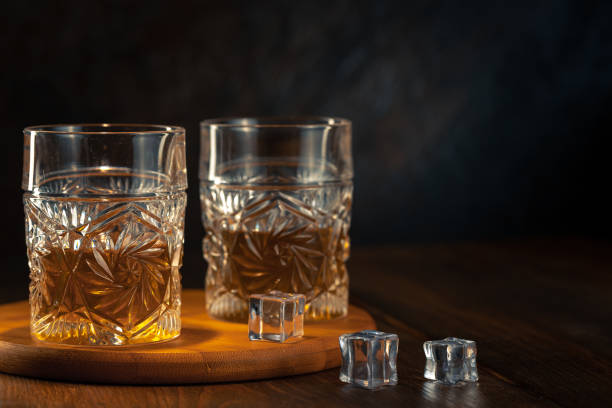 istock Whiskey in glass with ice 1188908267