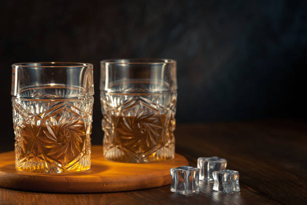 istock Whiskey in glass with ice 1188908288