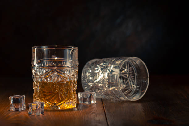 istock Whiskey in glass with ice 1188908443