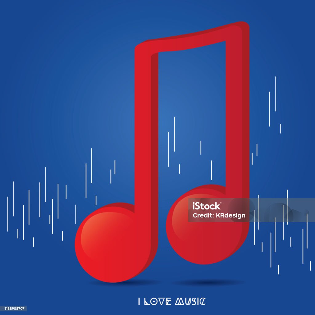 Eight Note Colored Isolated Eighth Musical Note Stock Illustration - Download Image Now ...