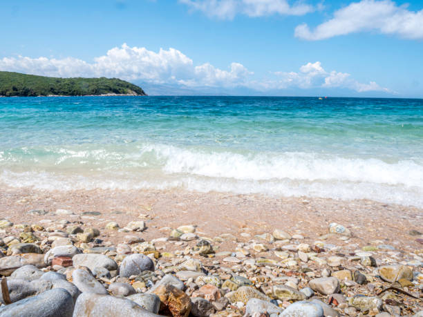 istock A beach in Greece with crystal clear blue water 1188910536