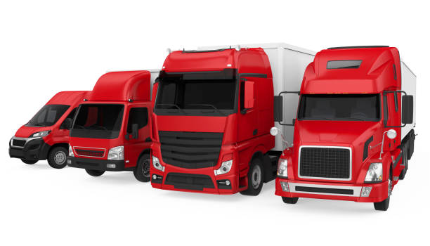 istock Fleet of Freight Transportation Isolated 1188911447