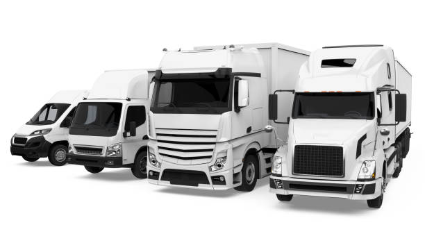 istock Fleet of Freight Transportation Isolated 1188911525