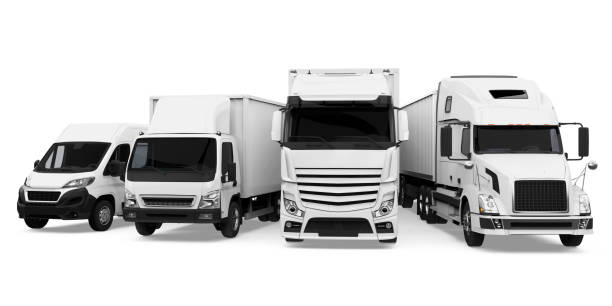 istock Fleet of Freight Transportation Isolated 1188911649