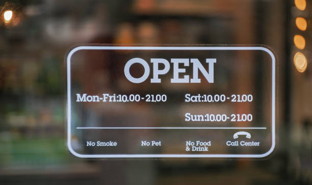 istock closed sign outside a restaurant, store, office or other 1188911989