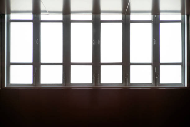istock Window and large mirror indoor In the building 1188912067