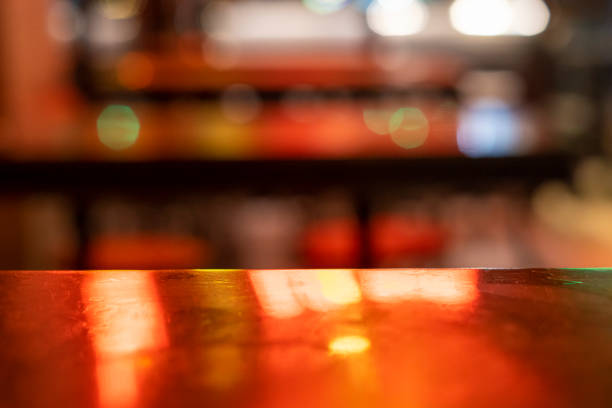 istock image of wooden table in front of abstract blurred background 1188912270