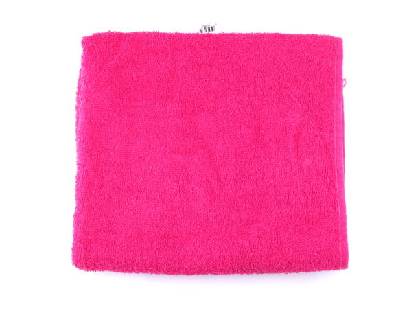 istock pink towel on a white background 1188916061