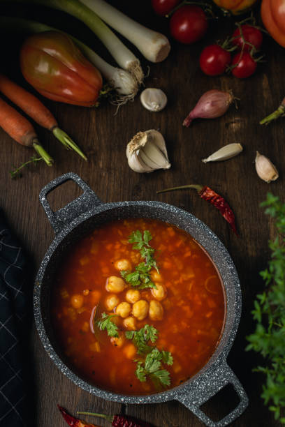 istock Vegetables, lentils and chickpeas vegetarian or vegan soup, source of protein 1188917127