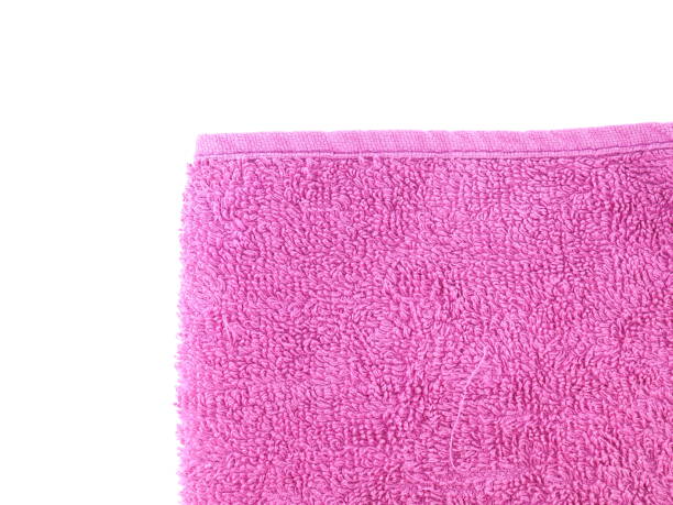 istock pink towel on a white background 1188917477