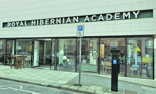 royal hibernian academy - dublin ireland brick built structure building exterior imagens e fotografias de stock